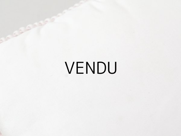 画像8: 19世紀末 アンティーク パウダーピンクのシルククッション  シルク製 クッション A  LA VILLE DE LYON (8)