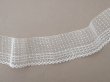 画像2: アンティーク ドット柄 チュールレース 3m  5.9cm幅 オフホワイト (2)