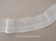 画像1: アンティーク ドット柄 チュールレース 3m  5.9cm幅 オフホワイト (1)