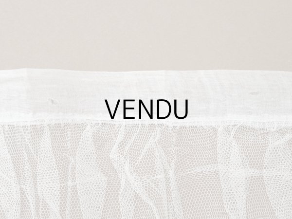 画像8: アンティーク 幅広 ドレスの裾  プリーツ入り レース 3.7m 23cm幅  (8)