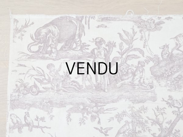 画像7: 19世紀 アンティーク トワルドジュイ LES QUATRES PARTIES DU MONDE - JEAN-BAPTISTE HUET -  (7)