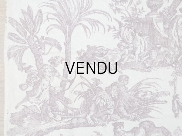 画像5: 19世紀 アンティーク トワルドジュイ LES QUATRES PARTIES DU MONDE - JEAN-BAPTISTE HUET -  (5)