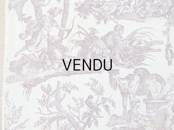 画像11: 19世紀 アンティーク トワルドジュイ LES QUATRES PARTIES DU MONDE - JEAN-BAPTISTE HUET -  (11)