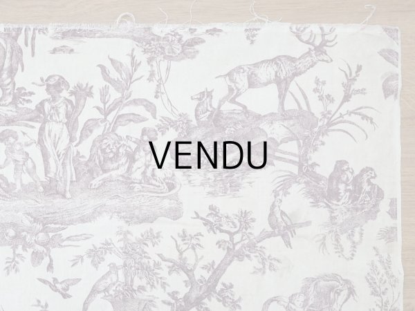 画像8: 19世紀 アンティーク トワルドジュイ LES QUATRES PARTIES DU MONDE - JEAN-BAPTISTE HUET -  (8)