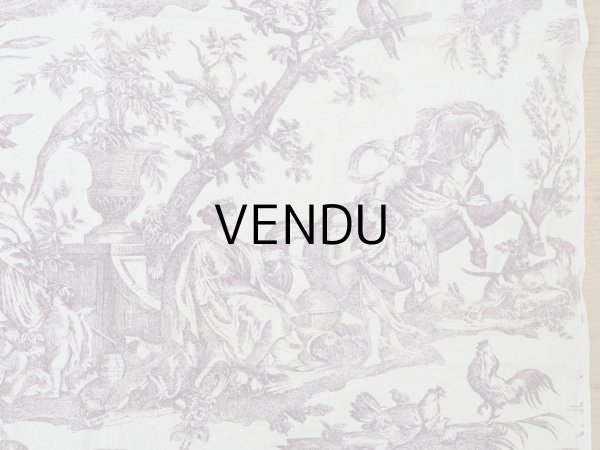 画像4: 19世紀 アンティーク トワルドジュイ LES QUATRES PARTIES DU MONDE - JEAN-BAPTISTE HUET -  (4)