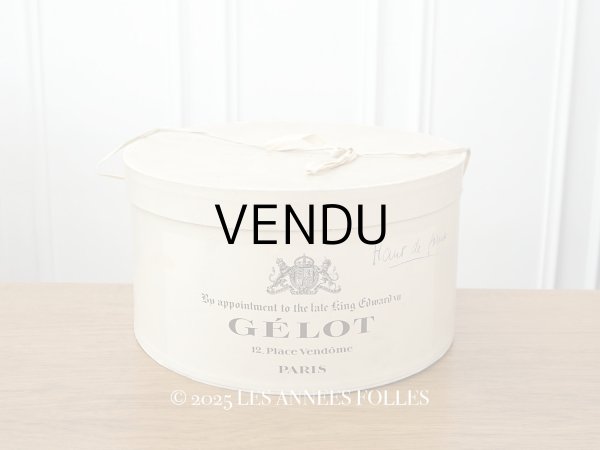 画像1: アンティーク ハットボックス - GELOT - (1)