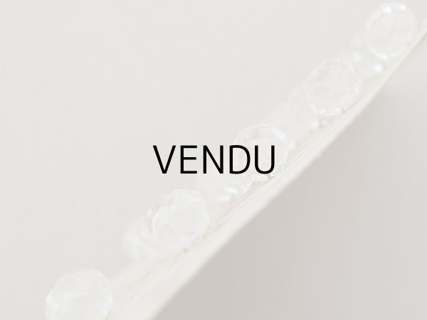 画像4: アンティーク カット入り クリアガラスのボタン 8mm 24ピースのセット  (4)