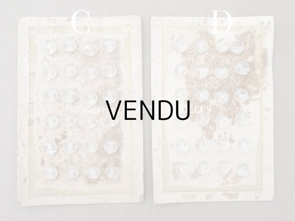 画像7: アンティーク カット入り クリアガラスのボタン 8mm 24ピースのセット  (7)