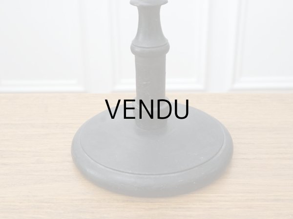 画像4: 19世紀 アンティーク ウィッグスタンド 黒 (4)