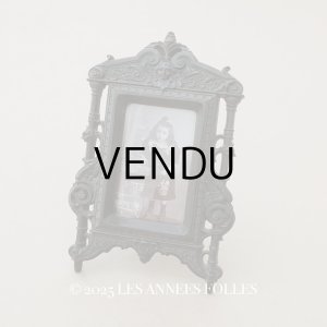 画像: 19世紀 アンティーク 木製 天使のフォトフレーム ナポレオン3世時代