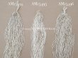 画像5: アンティーク クリア＆ホワイトシルバー シードビーズ カット入り ガラスビーズ  (5)