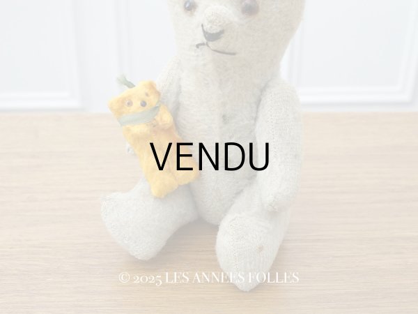 画像1: アンティーク ミニチュア ベア 6cm (1)