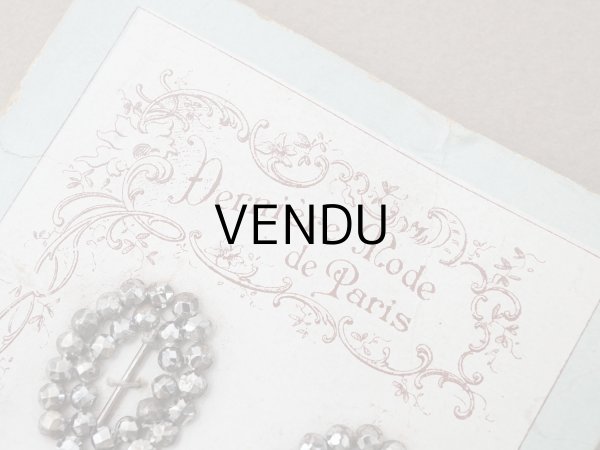 画像3: 【15周年セール対象外】アンティーク とても小さなバックル 6点セット ドール用&シューズ用 スチール製 (3)