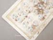 画像2: アンティーク カット入り クリアガラスのボタン 8mm 24ピースのセット  (2)