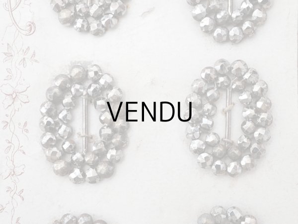 画像5: 【15周年セール対象外】アンティーク とても小さなバックル 6点セット ドール用&シューズ用 スチール製 (5)