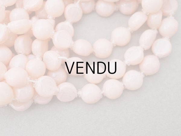 画像13: 【15周年セール対象外】アンティーク スフレビーズ ピンク 8mm ピースのセット 吹きガラス製ビーズ   (13)