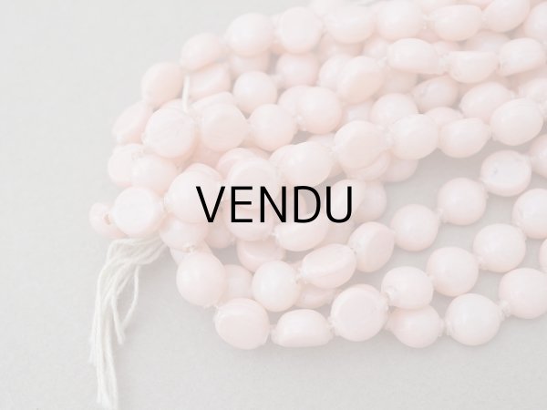 画像11: 【15周年セール対象外】アンティーク スフレビーズ ピンク 8mm ピースのセット 吹きガラス製ビーズ   (11)