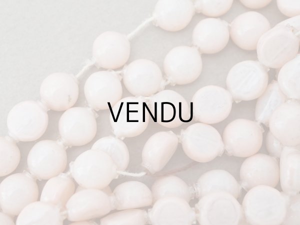 画像5: 【15周年セール対象外】アンティーク スフレビーズ ピンク 8mm ピースのセット 吹きガラス製ビーズ   (5)