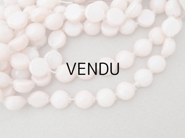 画像4: 【15周年セール対象外】アンティーク スフレビーズ ピンク 8mm ピースのセット 吹きガラス製ビーズ   (4)