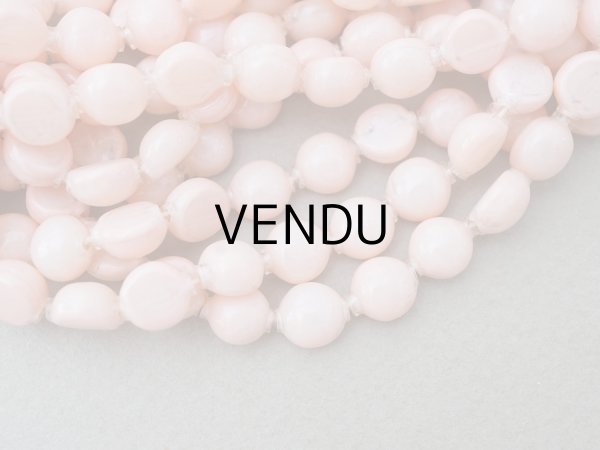 画像10: 【15周年セール対象外】アンティーク スフレビーズ ピンク 8mm ピースのセット 吹きガラス製ビーズ   (10)