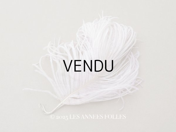 画像1: 【15周年セール対象外】アンティーク 小さなフェザー 淡いコスモス色 羽飾り  (1)