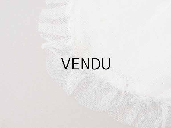 画像11: アンティーク 初聖体のオモニエール オフホワイト  (11)