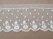 画像12: 19世紀 未使用 アンティーク アランソンレース 花模様 3.3m 6cm幅 ニードルレース (12)