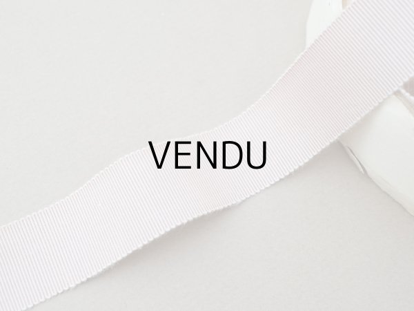 画像2: アンティーク グログランリボン グレイッシュピンク 9.4m 25mm幅 (2)