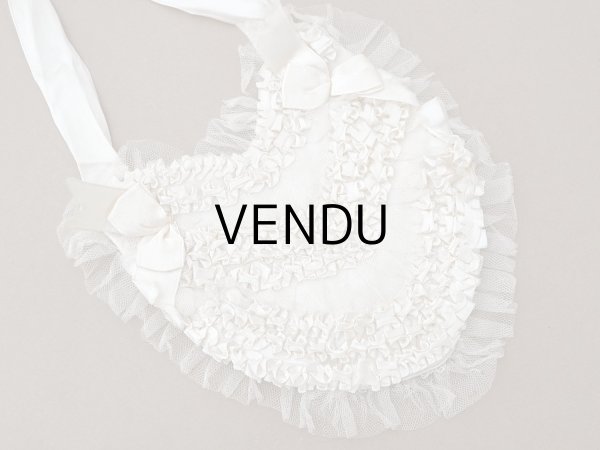 画像4: アンティーク 初聖体のオモニエール オフホワイト  (4)