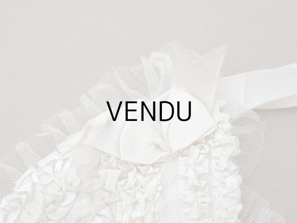 画像5: アンティーク 初聖体のオモニエール オフホワイト  (5)