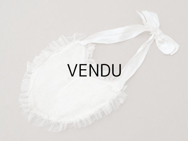 画像10: アンティーク 初聖体のオモニエール オフホワイト  (10)