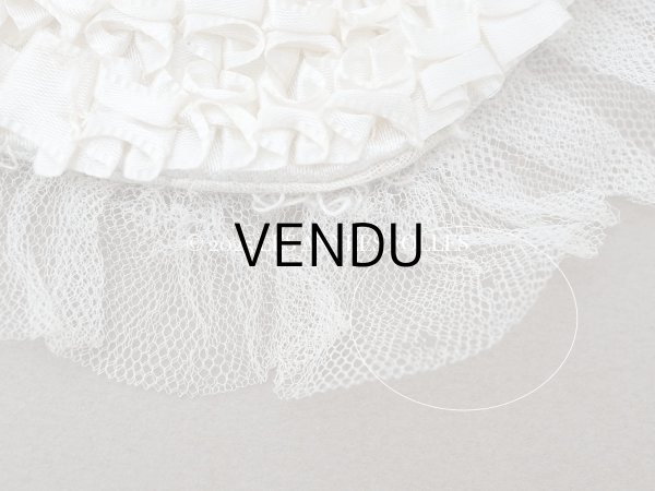 画像8: アンティーク 初聖体のオモニエール オフホワイト  (8)