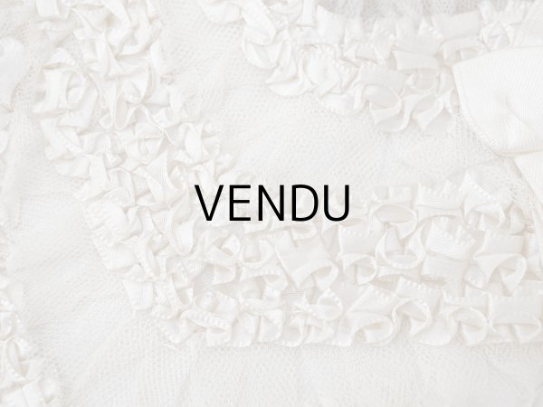 画像7: アンティーク 初聖体のオモニエール オフホワイト  (7)