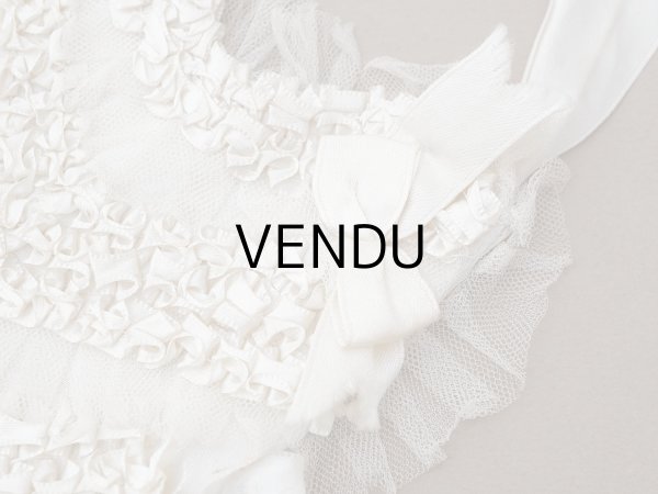 画像6: アンティーク 初聖体のオモニエール オフホワイト  (6)