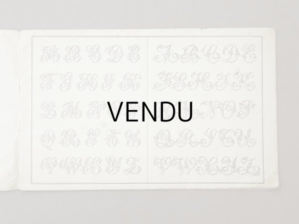 画像5: アンティーク アルファベットの刺繍図案帳 草花 N 97 ALPHABETS VARIES - N.ALEXANDRE&CIE. MAURICE LAJEUNESSE SUCCR. - (5)