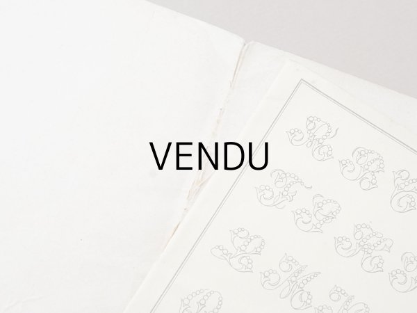 画像4: アンティーク アルファベットの刺繍図案帳 草花 N 97 ALPHABETS VARIES - N.ALEXANDRE&CIE. MAURICE LAJEUNESSE SUCCR. - (4)