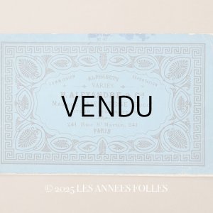 画像: アンティーク アルファベットの刺繍図案帳 草花 N 97 ALPHABETS VARIES - N.ALEXANDRE&CIE. MAURICE LAJEUNESSE SUCCR. -