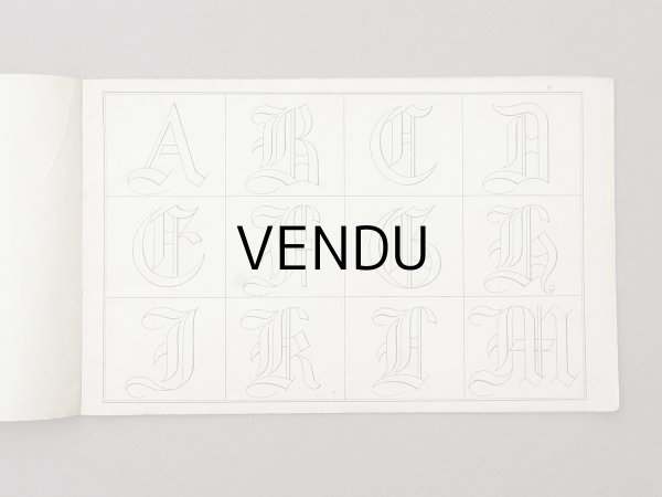 画像8: アンティーク アルファベットの刺繍図案帳 草花 N 97 ALPHABETS VARIES - N.ALEXANDRE&CIE. MAURICE LAJEUNESSE SUCCR. - (8)