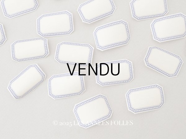 画像1: アンティーク メルスリーのラベル 24枚セット 3.8×2.6cm (1)