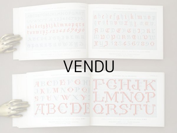 画像5: アンティーク DMC 刺繍図案帳 ALPHABET DE LA BRODEUSE - BIBLIOTHEQUE D.M.C - (5)