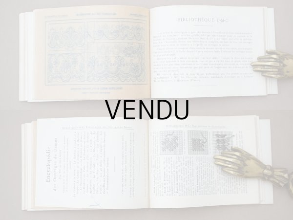 画像13: アンティーク DMC 刺繍図案帳 ALPHABET DE LA BRODEUSE - BIBLIOTHEQUE D.M.C - (13)