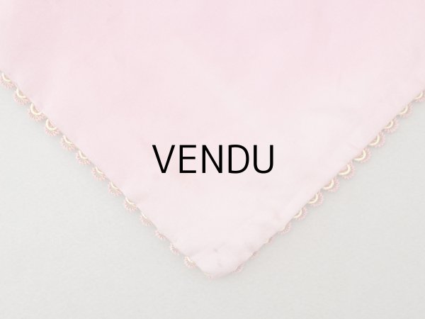 画像10: アンティーク BOISSIER シルク製 お菓子袋 オモニエール オールドローズ ショコラティエ - BOISSIER PARIS - (10)