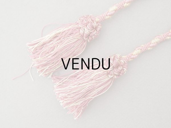 画像11: アンティーク BOISSIER シルク製 お菓子袋 オモニエール オールドローズ ショコラティエ - BOISSIER PARIS - (11)