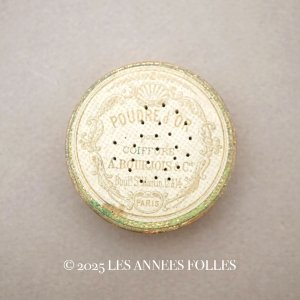 画像: アンティーク ゴールドパウダーのボックス POUDRE d'OR COIFFURE - A.BOURJOIS & Cie PARIS -