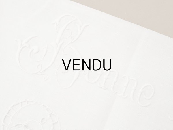 画像4: アンティーク パジャマケース BONNE NUIT 手刺繍 ホワイトワーク (4)