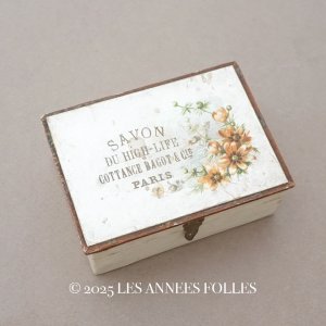 画像: 【15周年セール対象外】アンティーク ソープボックス 秋桜 SAVON DU HIGH-LIFE - COTTANCE BAGOT & Cie PARIS -