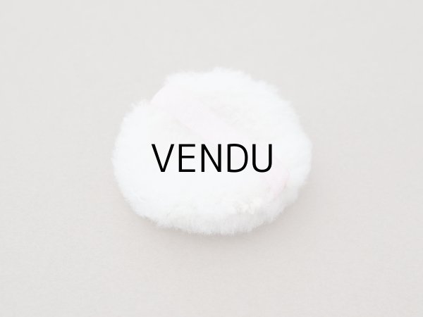 画像11: 【15周年セール対象外】アンティーク 未使用 パウダーボックス パフ付き ロココトリム&ロココモチーフ シルク製 オールドローズ (11)