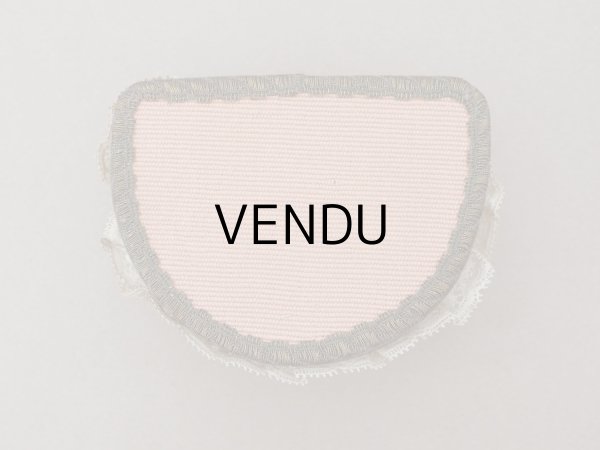 画像4: 【15周年セール対象外】アンティーク ロココトリム&ロココモチーフ シルク製 ボックス オールドローズ (4)