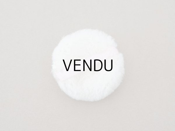 画像9: 【15周年セール対象外】アンティーク 未使用 パウダーボックス パフ付き ロココトリム&ロココモチーフ シルク製 オールドローズ (9)