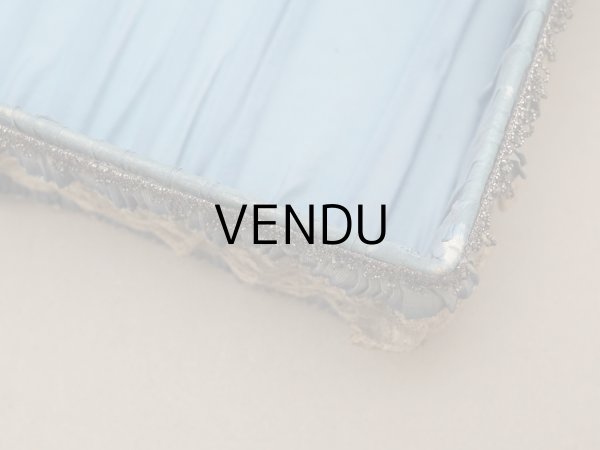 画像21: 【セール対象外】【クーポン対象外】アンティーク シルク製 ロココモチーフ&ロココトリム 大きなカルトナージュボックス 37×24×6.5cm (21)